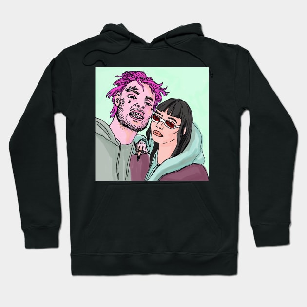 Lil peep Hoodie by Watchmeart01